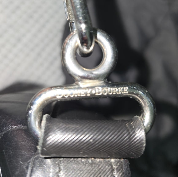 Dooney & Bourke Black Croc-Embossed Shoulder Bag - Picture 8 of 9